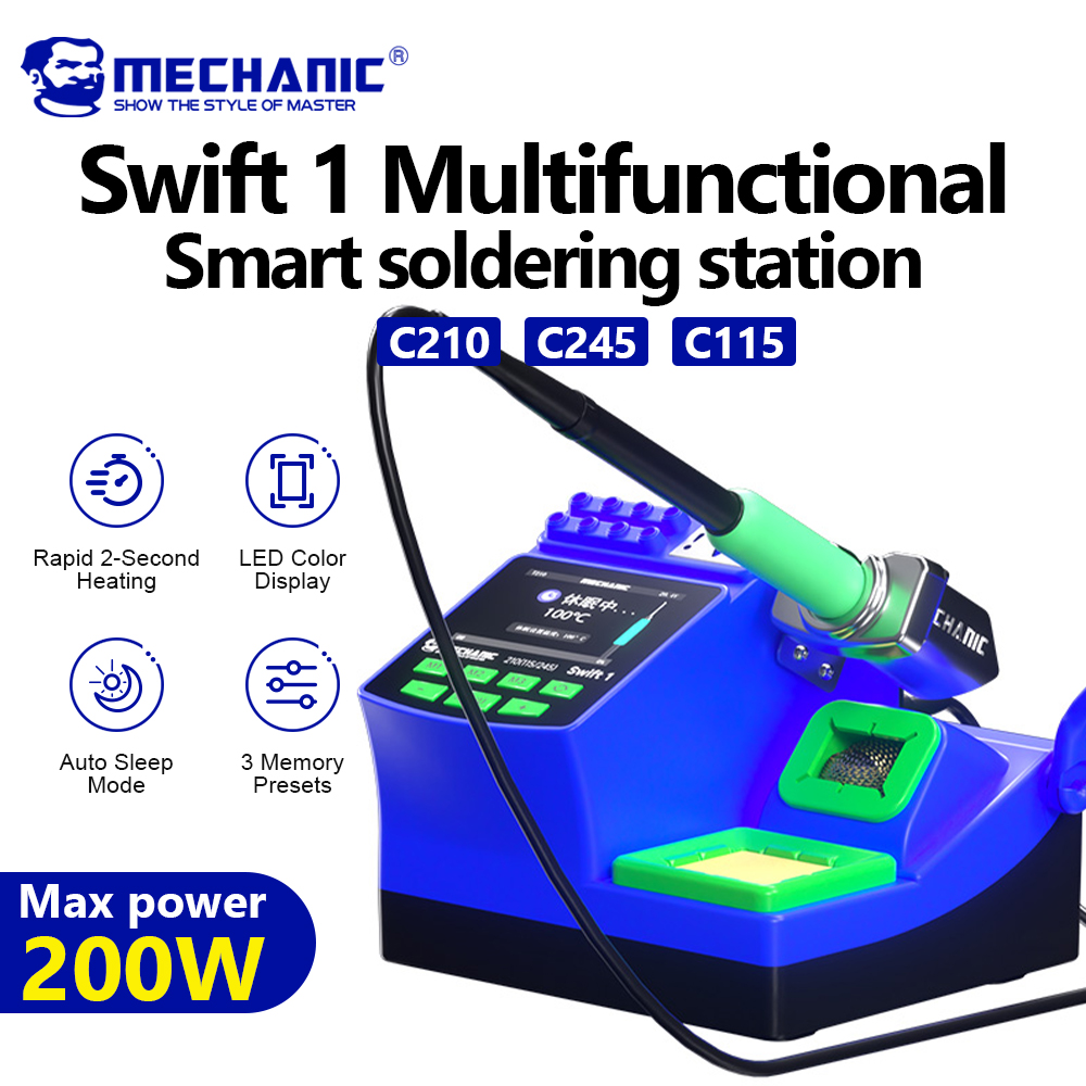 MECHANIC Swift 1 Digital Solde - огляд і ціна C210 Precision Soldering Station