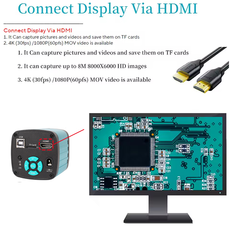 4K Professional Electronic Mic - огляд і ціна 4K Microscope Camera Sony Sensor