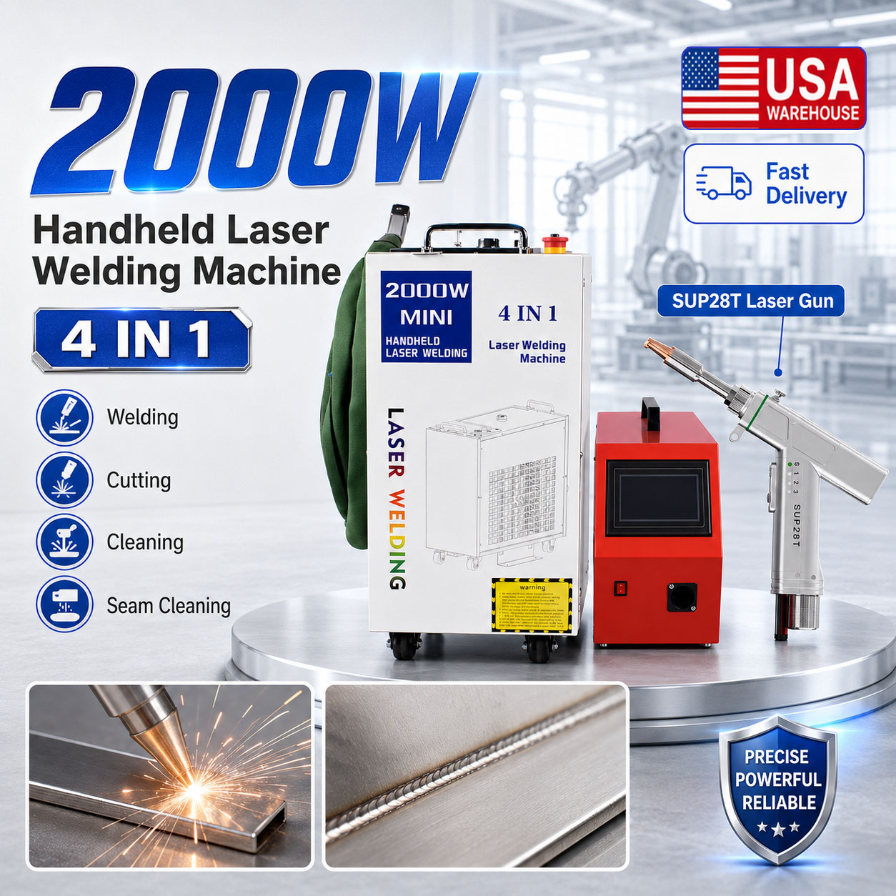 BWT 2000W Fiber Laser Welding  - огляд і ціна Laser Soldering Machine Handheld