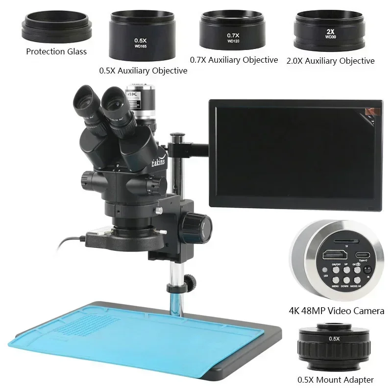 Simul Focal Trinocular Stereo  - огляд і ціна Trinocular Stereo Microscope 7X-45X