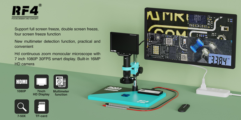 1080P 4K HDMI USB Industrial D - огляд і ціна Simul-Focal Industrial Microscope 4K Hdmi