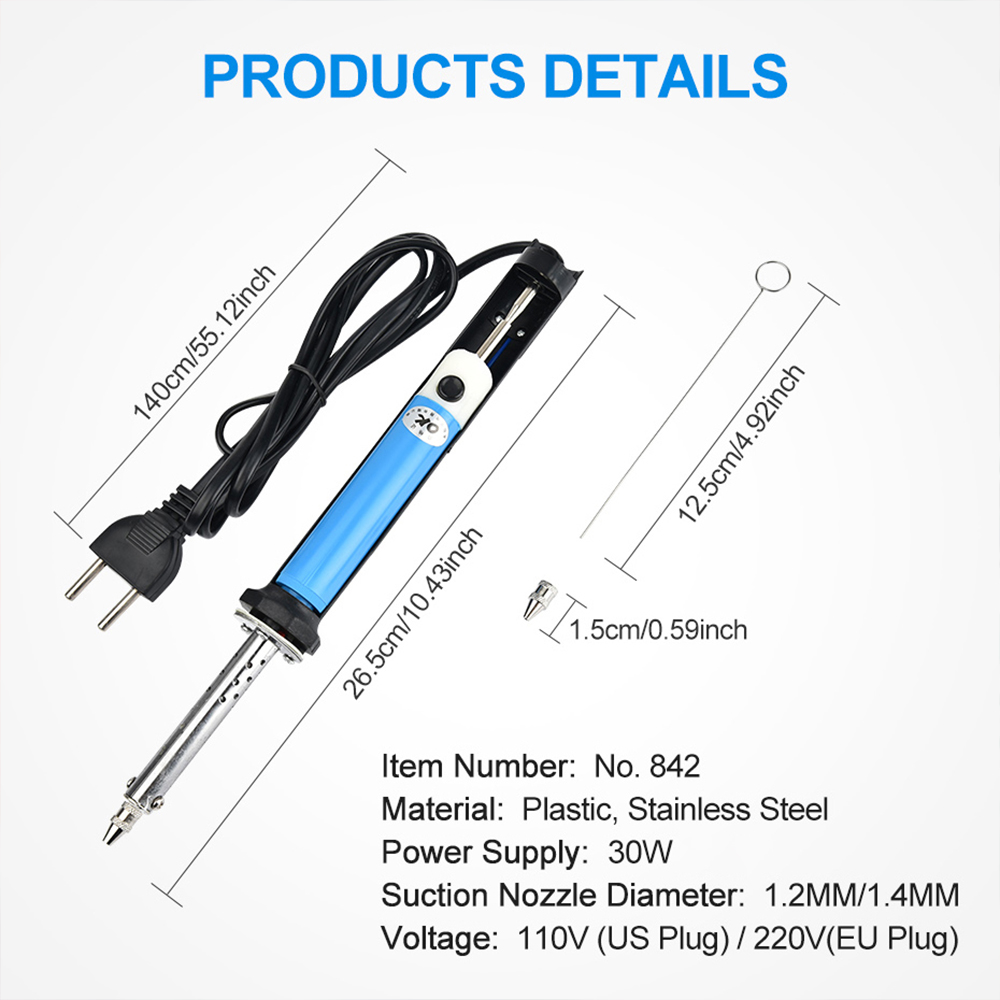 AC 110V/220V Electric Tin Suct - огляд і ціна Desoldering Pump Electric Vacuum Station