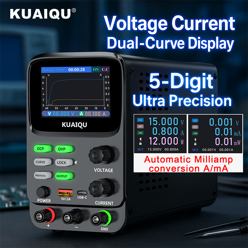 KUAIQU 5-Digit Ultra Precision - огляд і ціна High Precision Dc Power Supply 30V 10A