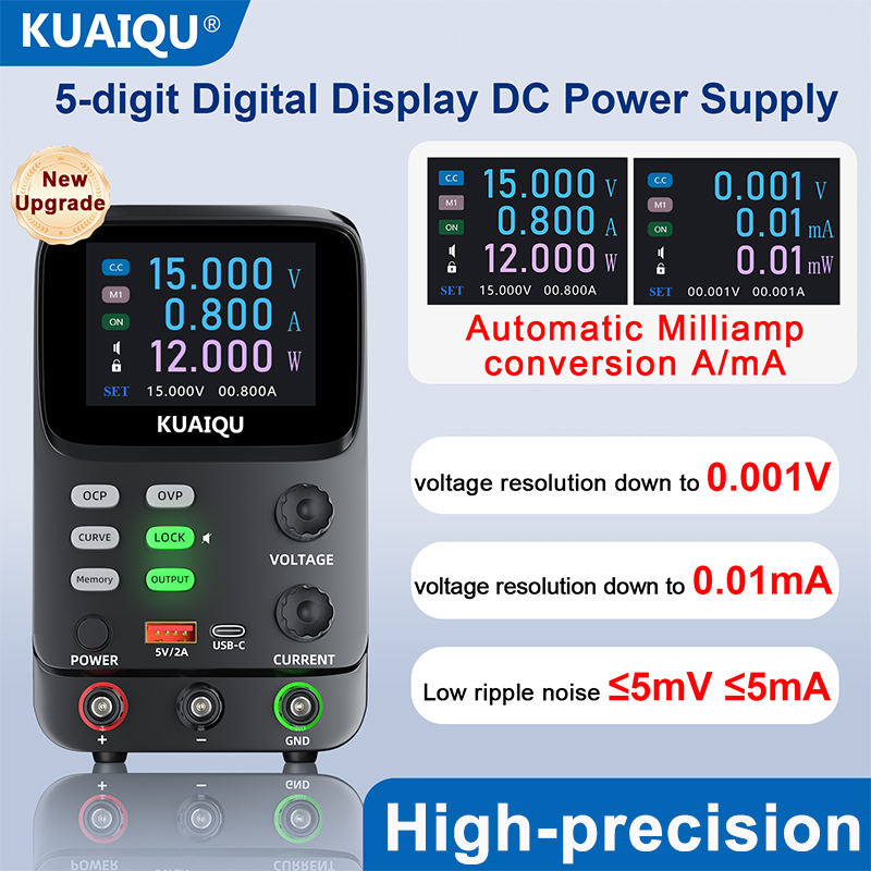 KUAIQU 5-Digit Ultra Precision - огляд і ціна High Precision Dc Power Supply 30V 10A