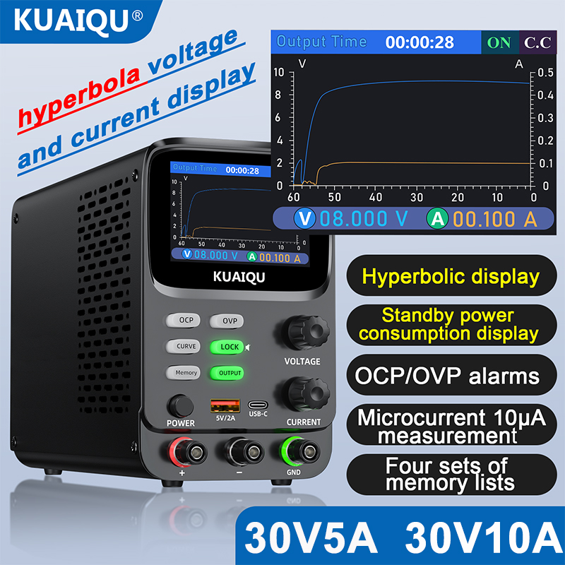 KUAIQU 5-Digit Ultra Precision - огляд і ціна High Precision Dc Power Supply 30V 10A