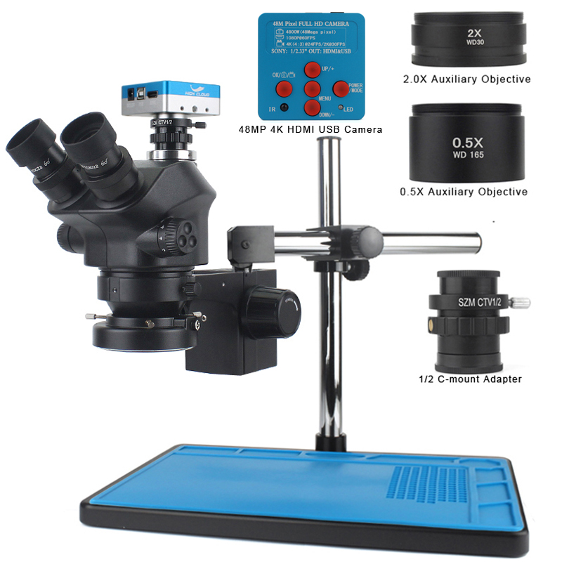 48MP 4K HDMI USB Video Camera  - огляд і ціна Simul-Focal Industrial Microscope 4K Hdmi