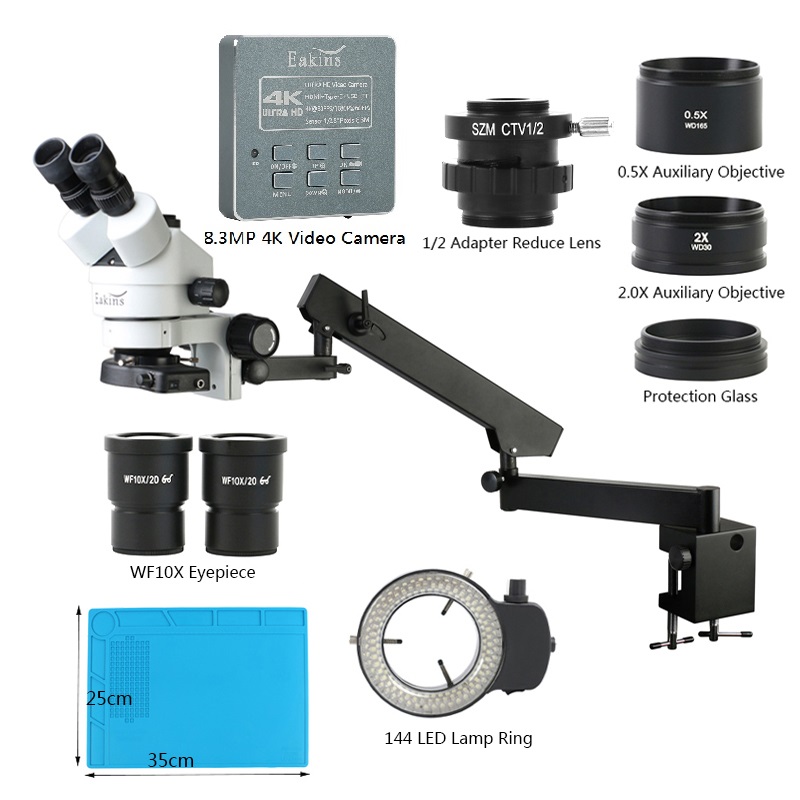 Simul Focal Zoom 3.5X-90X Arti - огляд і ціна Trinocular Stereo Microscope 7X-45X