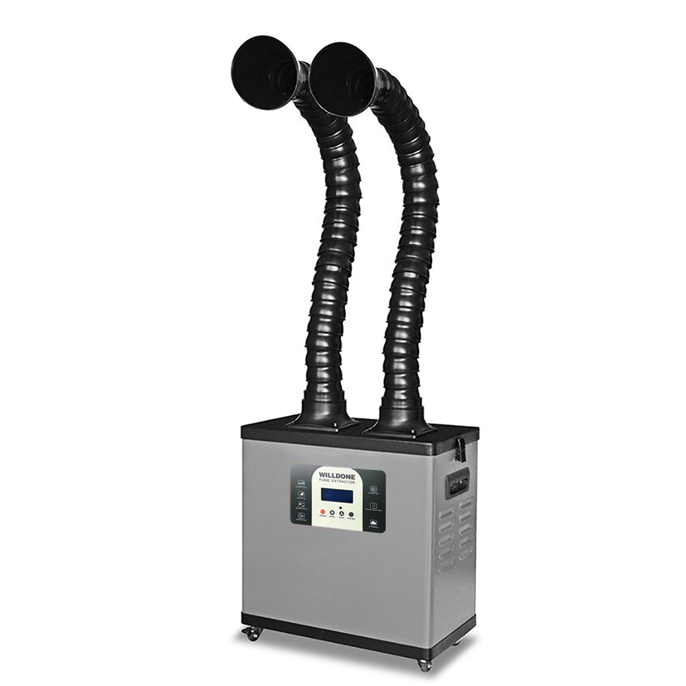 C200Y Portable High Power Dual - огляд і ціна Fume Extractor Soldering Dual Arm