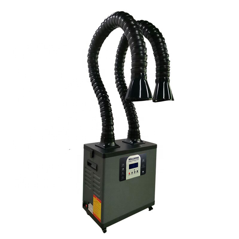 C200Y Portable High Power Dual - огляд і ціна Fume Extractor Soldering Dual Arm
