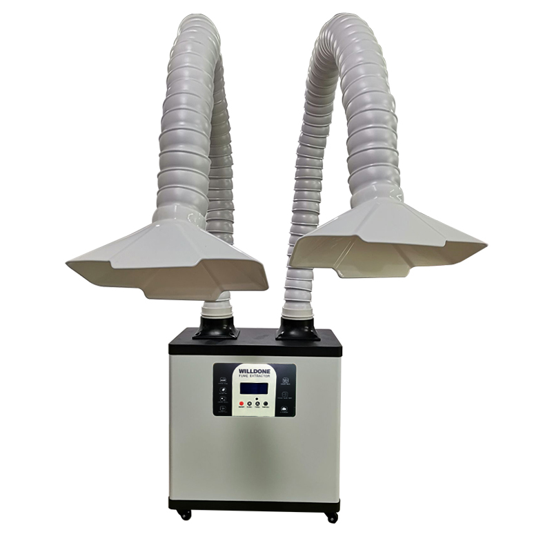 C200Y Portable High Power Dual - огляд і ціна Fume Extractor Soldering Dual Arm