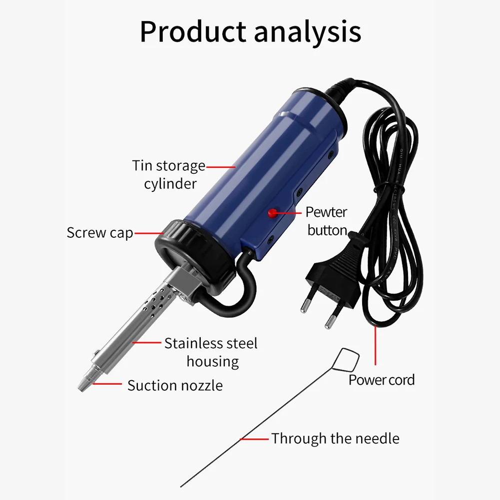 BBT-580 Automatic Desoldering  - огляд і ціна Desoldering Pump Electric Vacuum Station