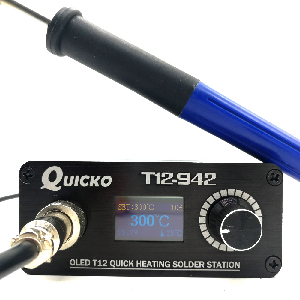 QUICKO MINI T12 STC OLED Digit - огляд і ціна T12 Soldering Station Oled