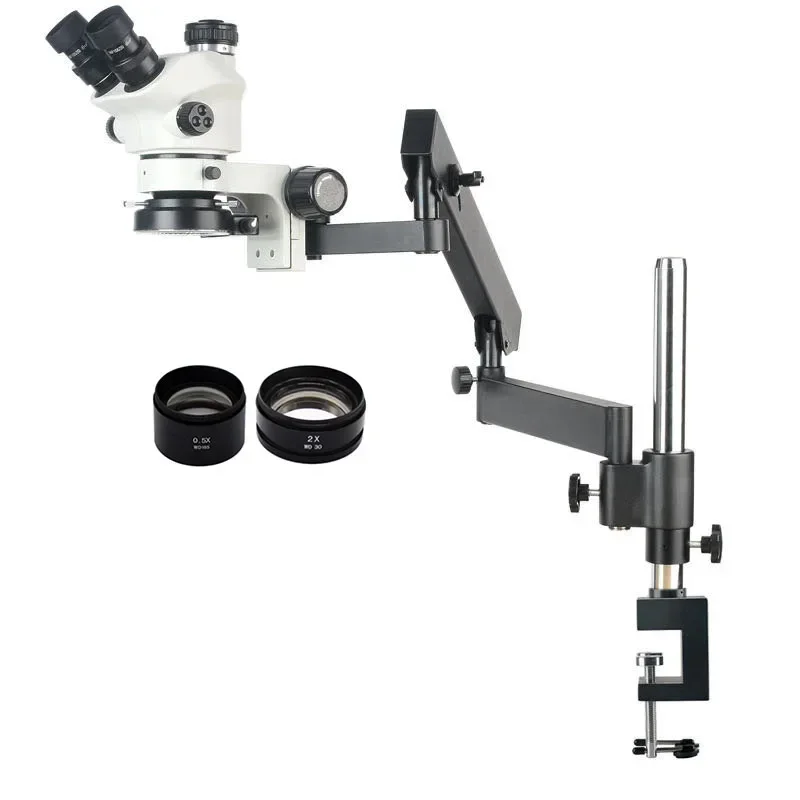 2026 New 3.5X-100X Flexible Ar - огляд і ціна Articulating Arm Boom Stand Microscope