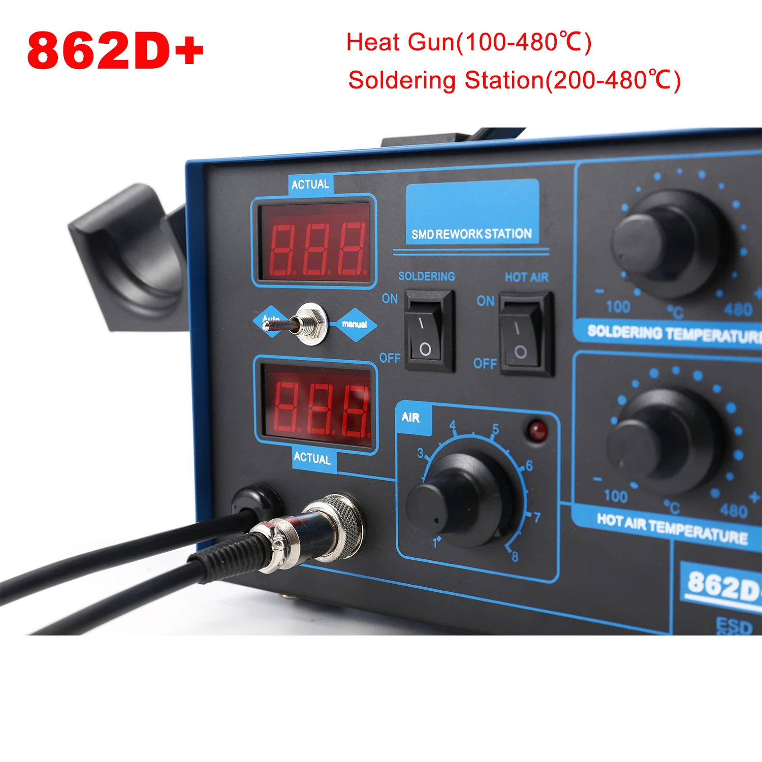 2 In 1 750W Soldering Station  - огляд і ціна 2 In 1 Soldering Rework Station 750W