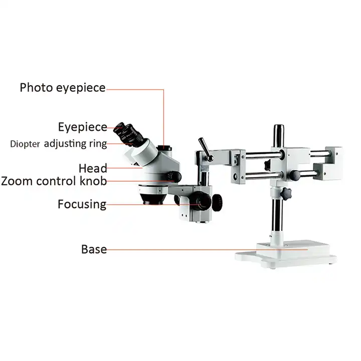 7X-45X Zoom Stereo Manufacturi - огляд і ціна Trinocular Stereo Microscope 7X-45X