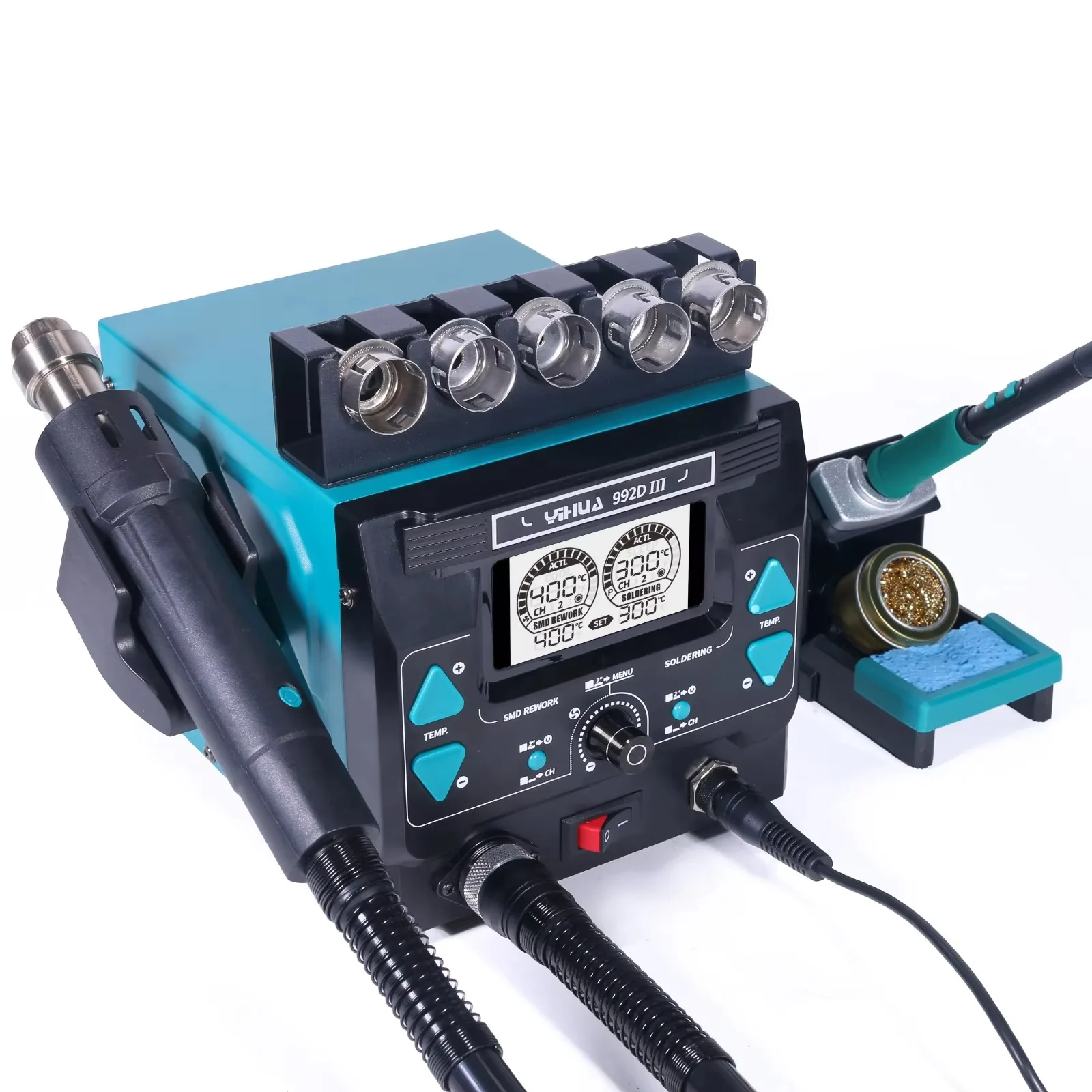 YIHUA992D-III 1000W High Power - огляд і ціна C210 Precision Soldering Station