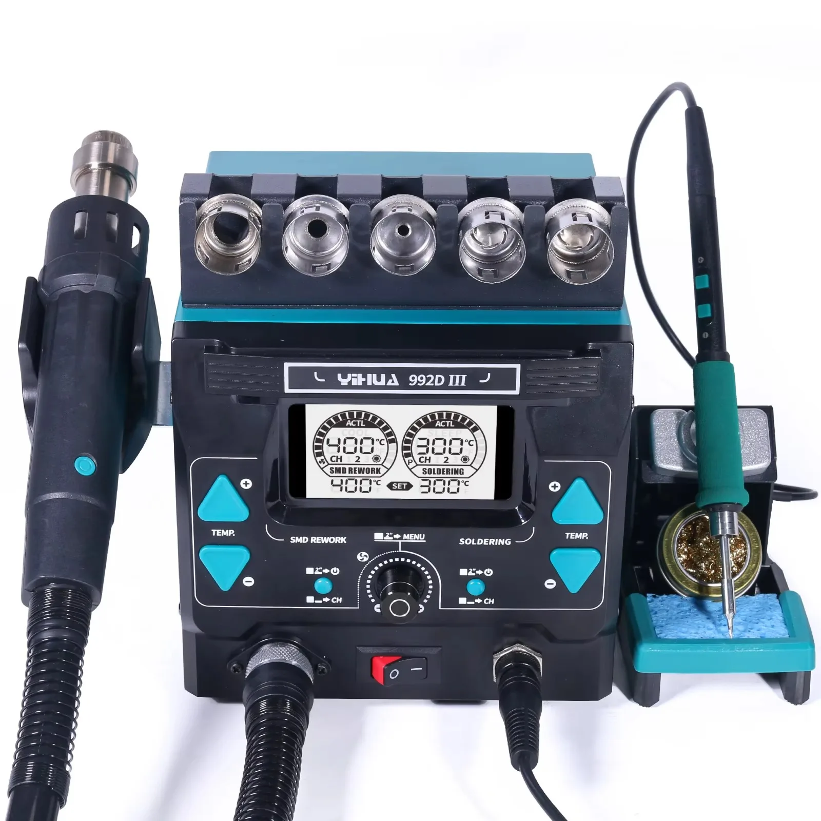 YIHUA992D-III 1000W High Power - огляд і ціна C210 Precision Soldering Station