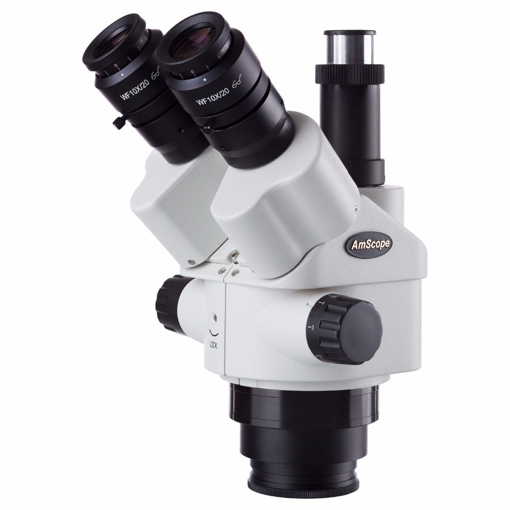AmScope 7X-45X Simul-Focal Tri - огляд і ціна Trinocular Stereo Microscope 7X-45X