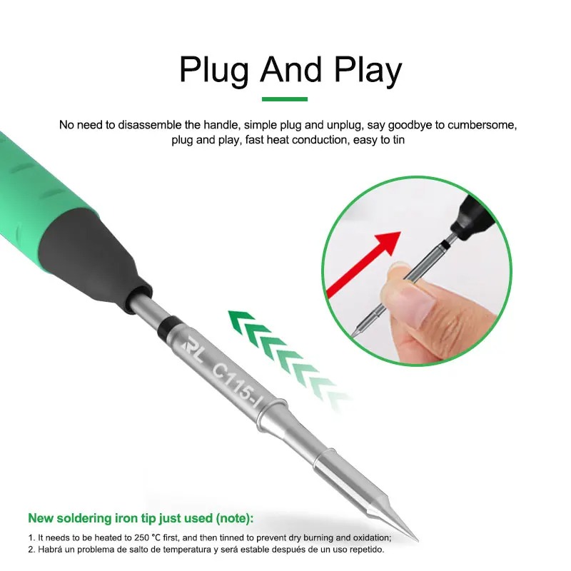 RELIFE C115-K/I/IS Nano-level  - огляд і ціна C115 Nano Soldering Iron Station
