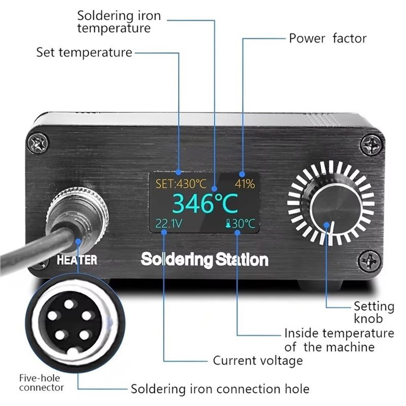 ABYN-Professional T12 Portable - огляд і ціна T12 Soldering Station Oled