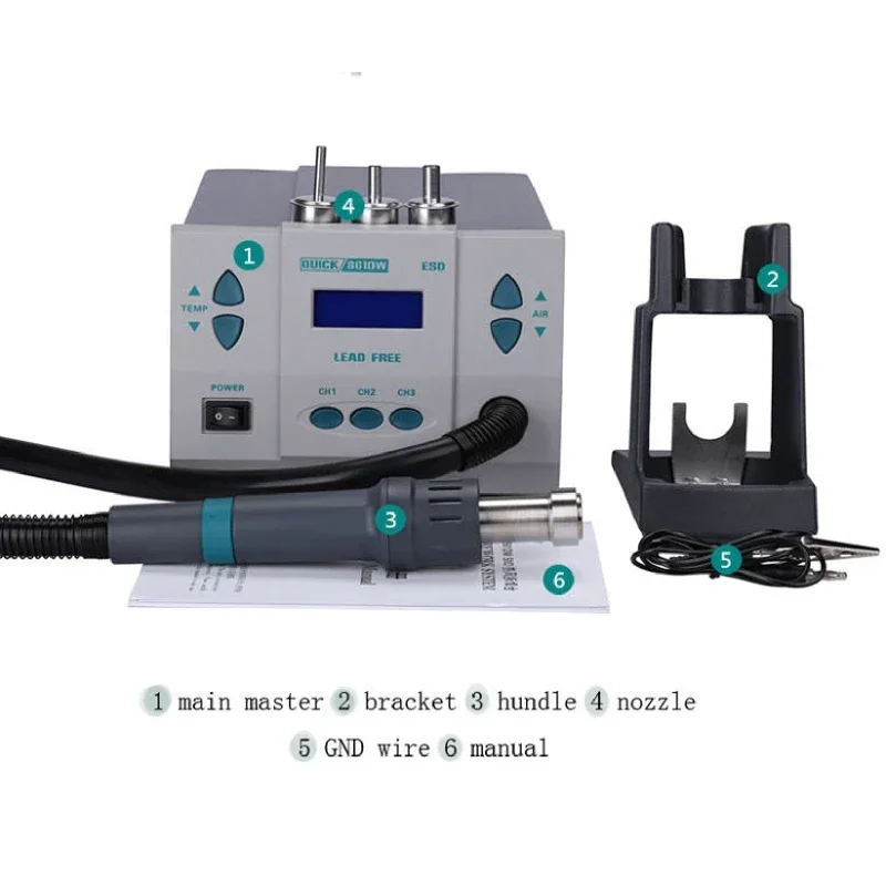 861DW Quick Heating Original T - огляд і ціна Hot Air Rework Station 861Dw