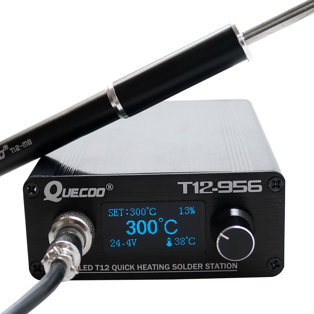 QUECOO T12-956 Soldering Digit - огляд і ціна T12 Soldering Station Oled