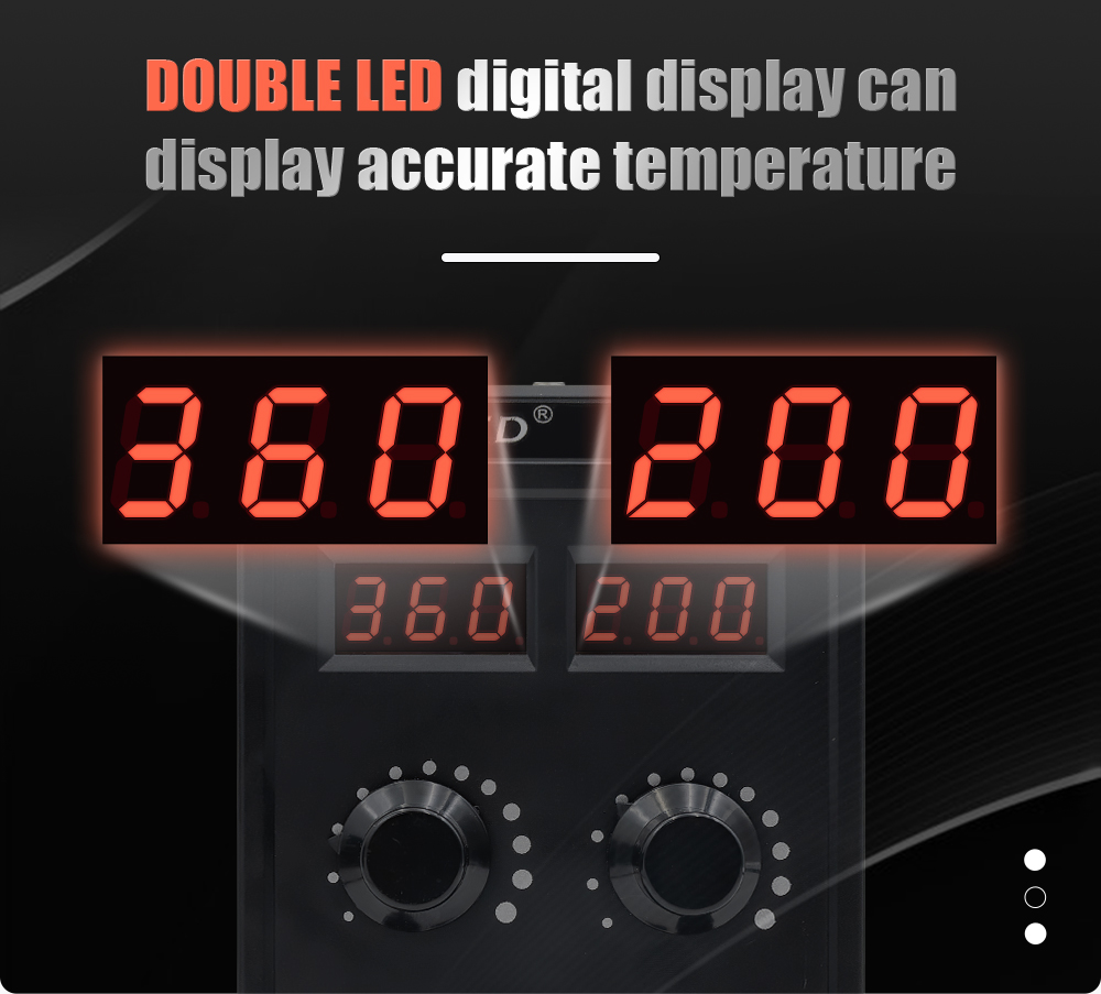JCD 8586D Soldering Station 2  - огляд і ціна 2 In 1 Soldering Rework Station 750W