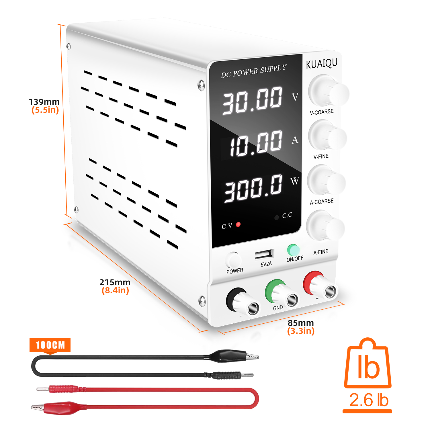 KUAIQU Lab DC Power Supply 30V - огляд і ціна High Precision Dc Power Supply 30V 10A