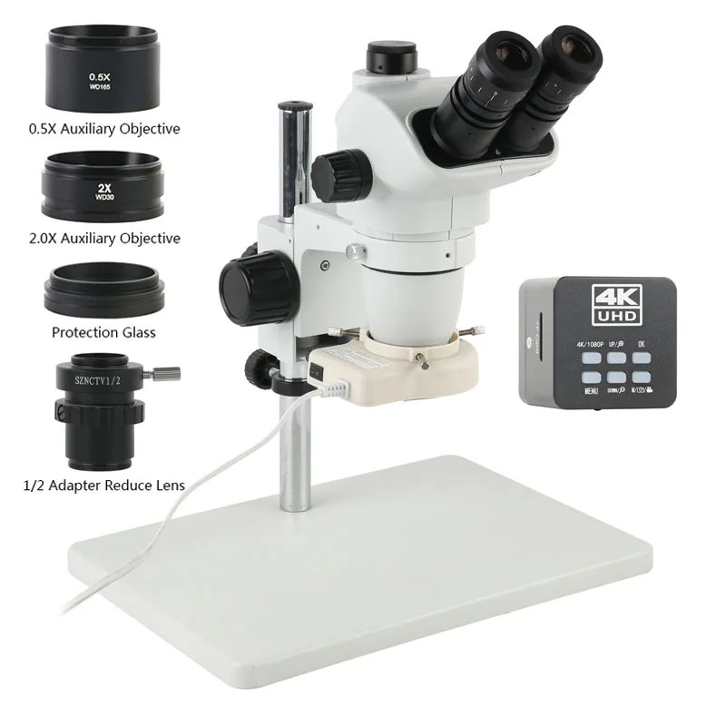 6.7X45X 3.5X Simul-Focal Trino - огляд і ціна Simul-Focal Industrial Microscope 4K Hdmi